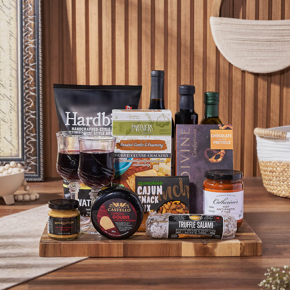 Etobicoke Wine &amp; Cheese Gift Basket, wine gift, wine, charcuterie gift, charcuterie, cheese gift, cheese, Vancouver delivery