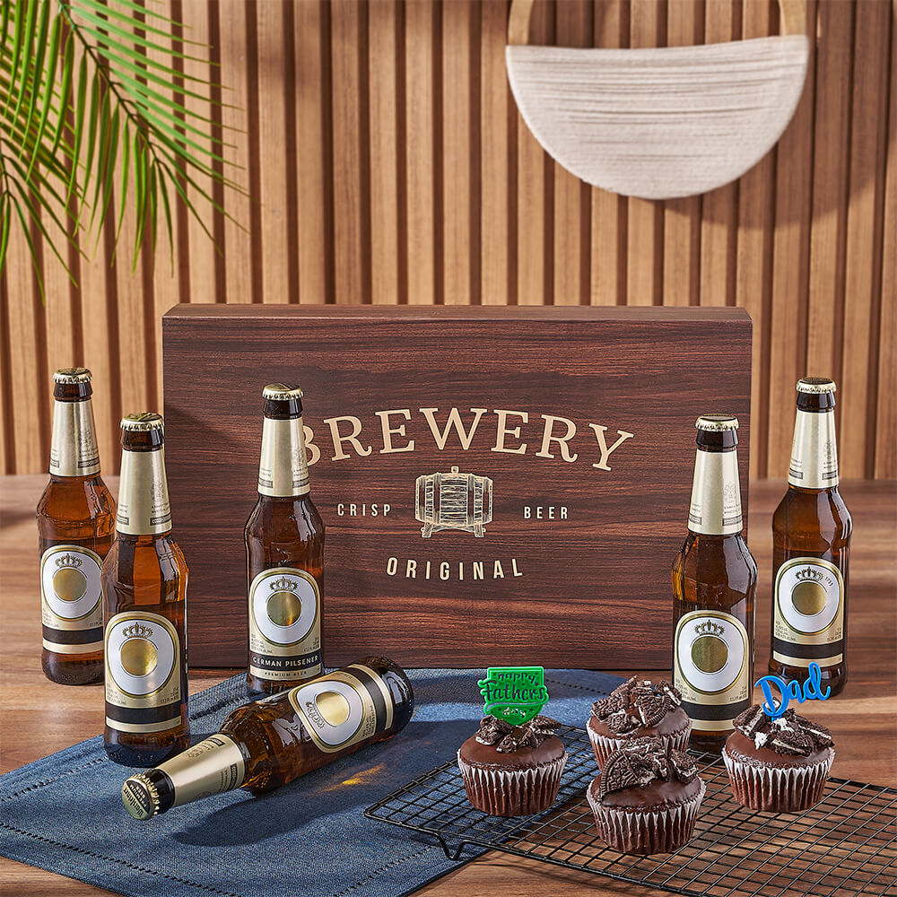 Father’s Day Beer &amp; Cupcake Gift, beer gift, beer, fathers day gift, fathers day, cupcake gift, cupcake, Vancouver delivery