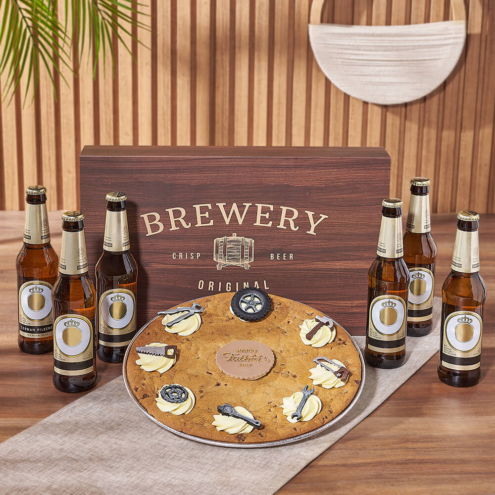 Father’s Day Giant Cookie &amp; Beer Gift, beer gift, beer, giant cookie gift, giant cookie, Vancouver delivery