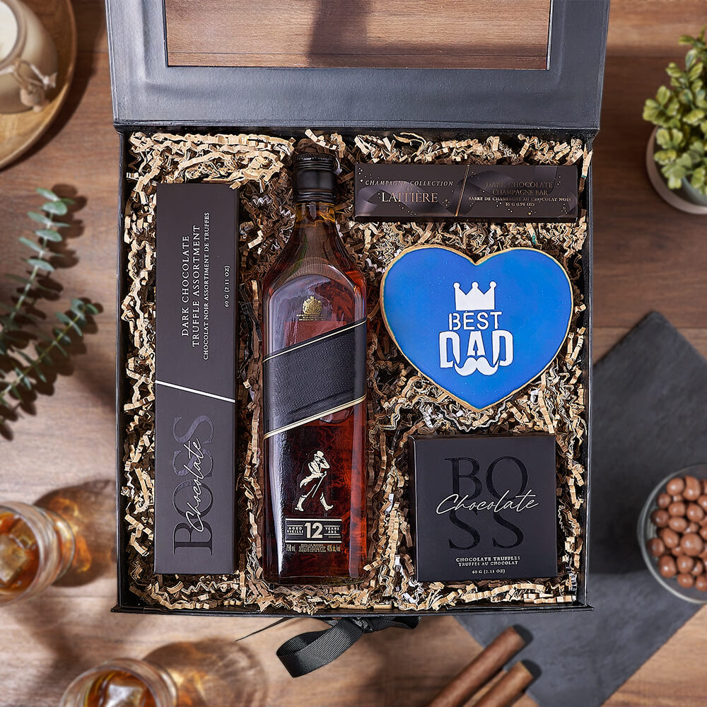 Father’s Day Spirits &amp; Sweets Box, fathers day gift, fathers day, cookie gift, cookie, chocolate gift, chocolate, Vancouver delivery