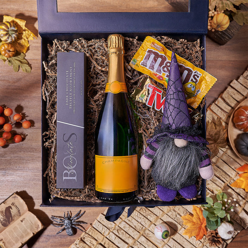 Frightening Champagne Gift Box, champagne gift, champagne, sparkling wine gift, sparkling wine, halloween gift, halloween, Vancouver delivery