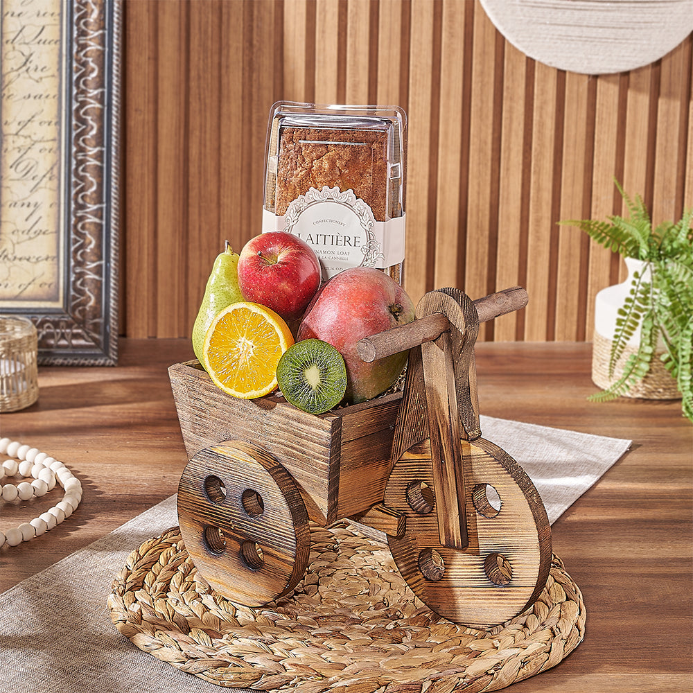 Fruit &amp; Treat Gift Cart, fruit gift, fruit, cake gift, cake, Vancouver delivery