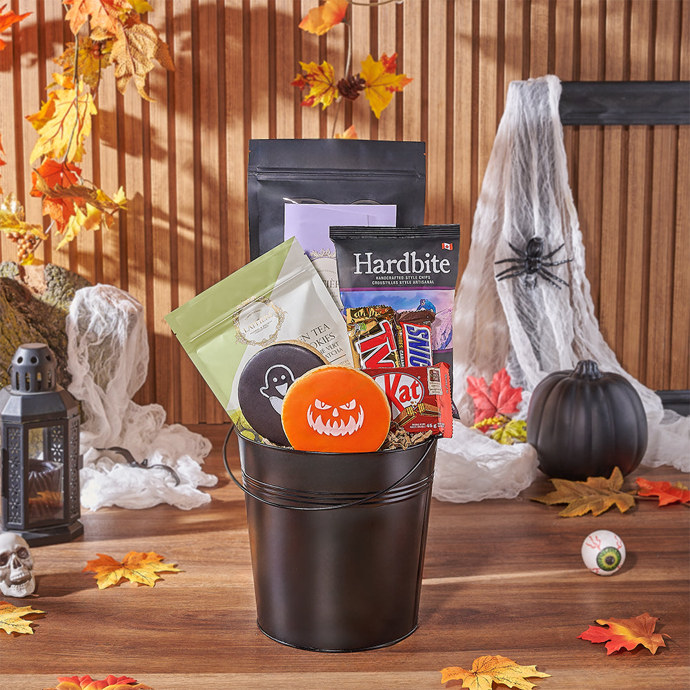 Halloween Tricks &amp; Treats Gift Basket, halloween gift, halloween, candy gift, candy, chocolate gift, chocolate, Vancouver delivery