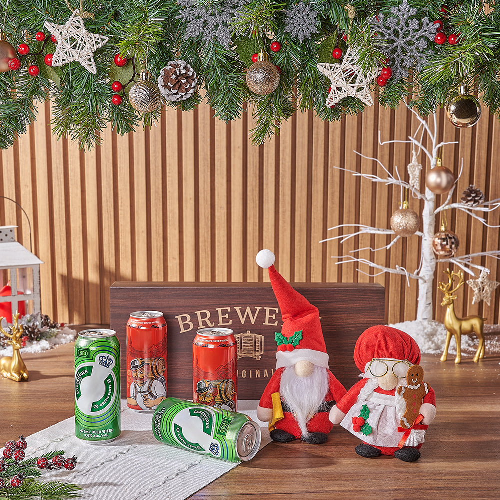 Happy Holidays Craft Beer &amp; Santa Gift, craft beer gift, craft beer, christmas gift, christmas, Vancouver delivery