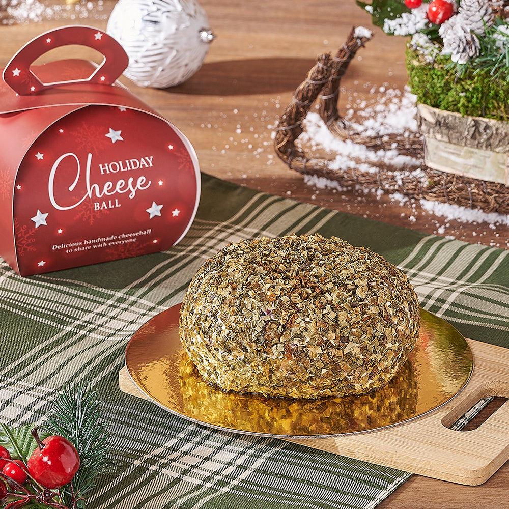 Holiday Chive Cheeseball, christmas gift, christmas, holiday gift, holiday, cheeseball gift, cheeseball, Vancouver delivery