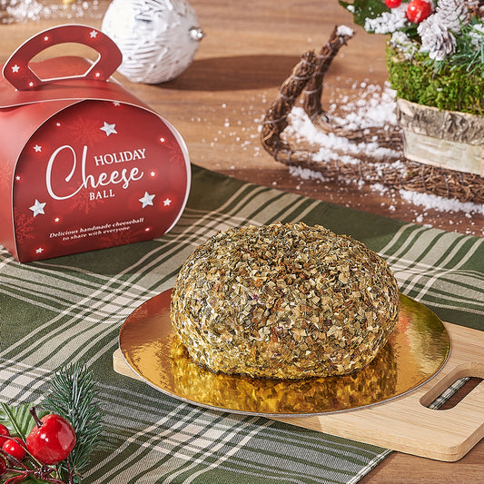Holiday Chive Cheeseball, christmas gift, christmas, holiday gift, holiday, cheeseball gift, cheeseball, Vancouver delivery