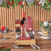 Holiday Wine & Cheese Snack Basket, wine gift, wine, chocolate gift, chocolate, christmas gift, christmas, Vancouver delivery