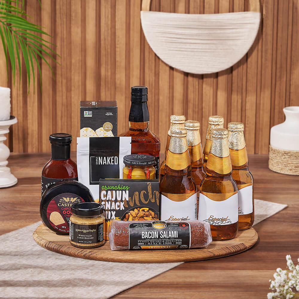 Knob Hill Beer &amp; Spirits Gift Basket from Vancouver Baskets - Liquor Gift Set - Vancouver Delivery