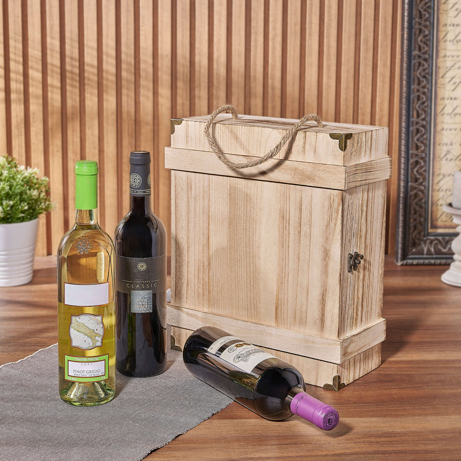 Kosher Wine Trio Gift Basket, wine gift, wine, kosher gift, kosher, Vancouver delivery