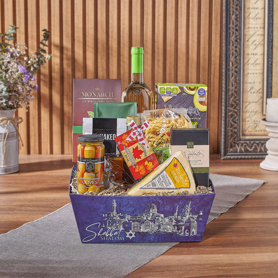Kosher Wine & Cheese Crate, wine gift, wine, chocolate gift, chocolate, coffee gift, coffee, Vancouver delivery