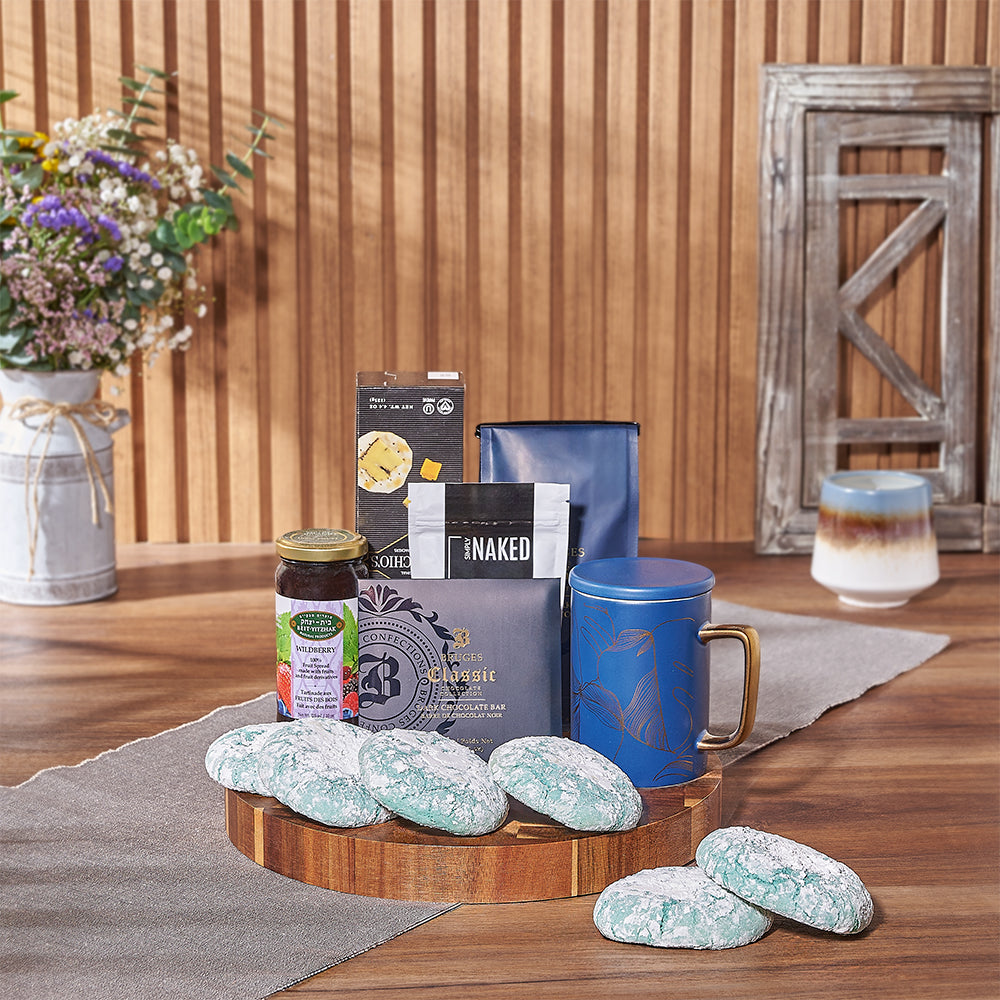 Kosher Treats &amp; Coffee Hanukkah Basket-Vancouver Baskets-Vancouver Delivery