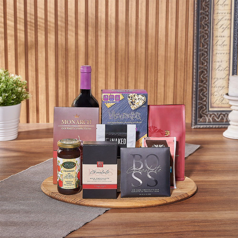 Kosher Wine &amp; Snack Board
Vancouver Baskets- Vancouver Delivery