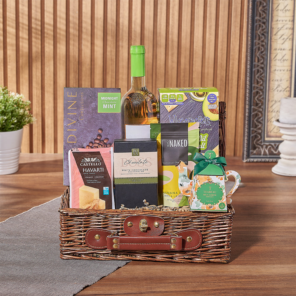 Kosher Wine &amp; Treats Basket
Vancouver Baskets- Vancouver Delivery