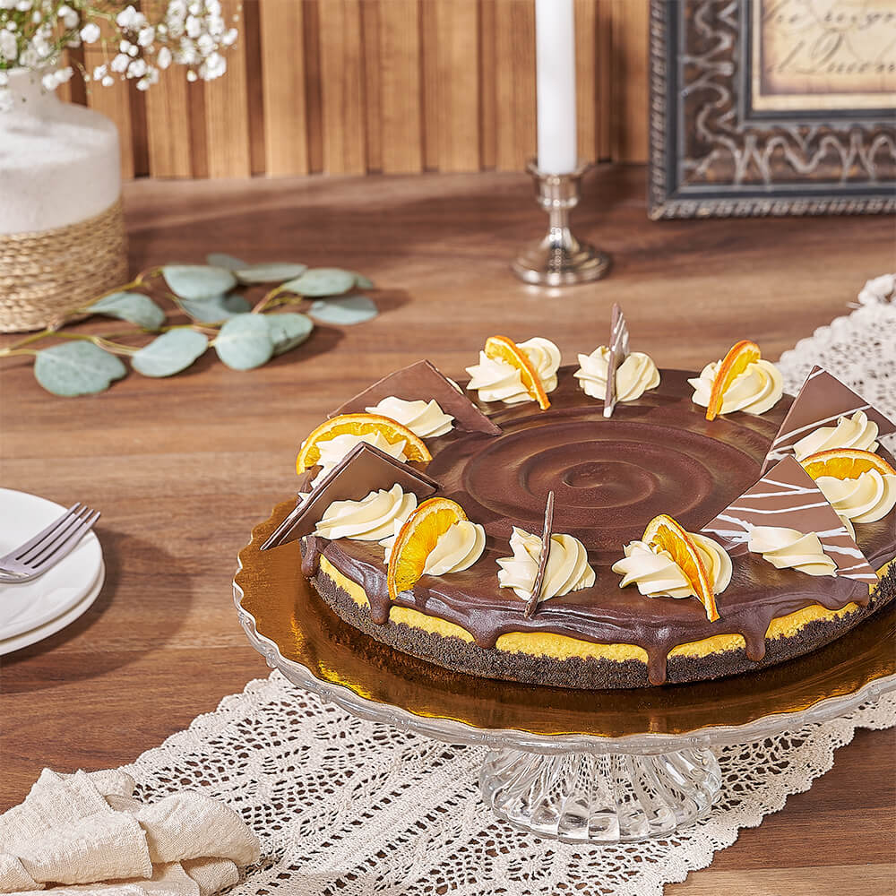 Classic 10-Inch Cheesecake – how the gift is presented