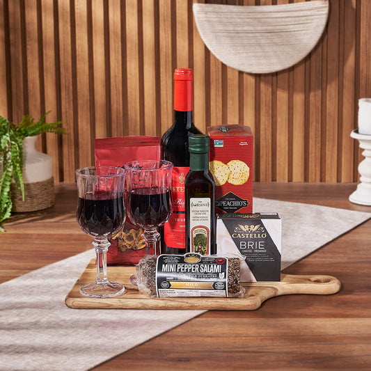Love for Wine & Cheese Board, wine gift, wine, cheese gift, cheese, charcuterie gift, charcuterie, Vancouver delivery