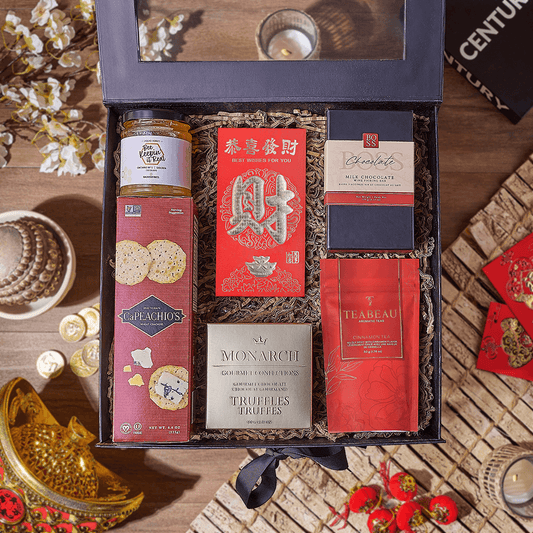 Lucky Tea & Chocolate Gift Box, chinese new year gift, chinese new year, lunar new year gift, lunar new year, Vancouver delivery