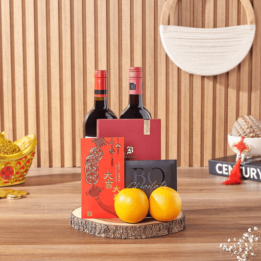 Lunar New Year Wine Duo Gift, wine gift, wine, chinese new year gift, chinese new year, lunar new year gift, lunar new year, Vancouver delivery