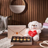 Luxury Truffle & Bear Gift Set, chocolate gift, chocolate, bear gift, bear, Vancouver Baskets-Vancouver delivery