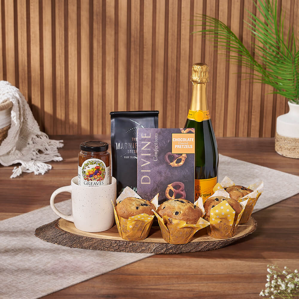 Muffin, Chocolate &amp; Champagne Delight Gift Set, champagne gift, champagne, sparkling wine gift, sparkling wine, muffin gift, muffin, Vancouver delivery