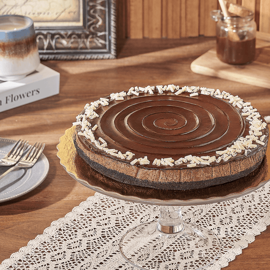 Rich Chocolate Cheesecake With Hazelnut Spread, cake gift, cake, cheesecake gift, cheesecake, dessert gift, dessert, Vancouver delivery