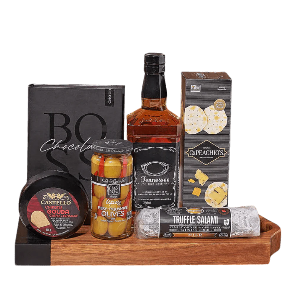 Salami, Cheese & Wine Basket Delivery Vancouver