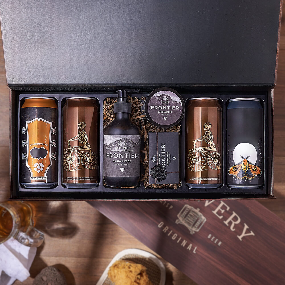 Sandalwood &amp; Craft Brew Box, beer gift, beer, spa gift, spa, Vancouver delivery