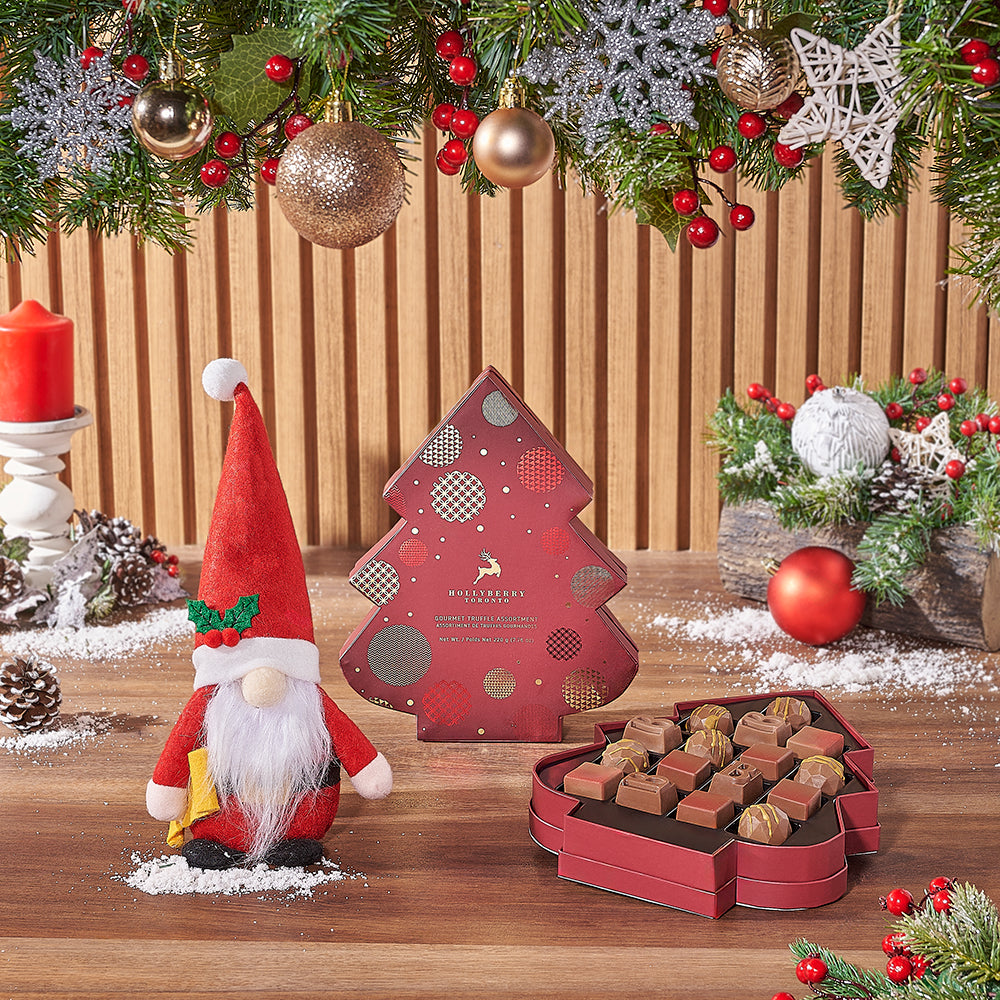 Chocolate Truffle Tree Gift Set – how the gift is presented