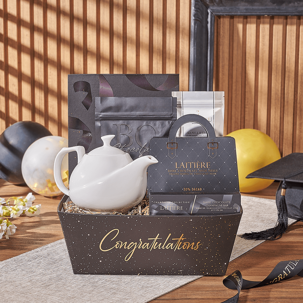 Soothing Tea Graduation Gift, tea gift, tea, graduation gift, graduation, chocolate gift, chocolate, Vancouver delivery