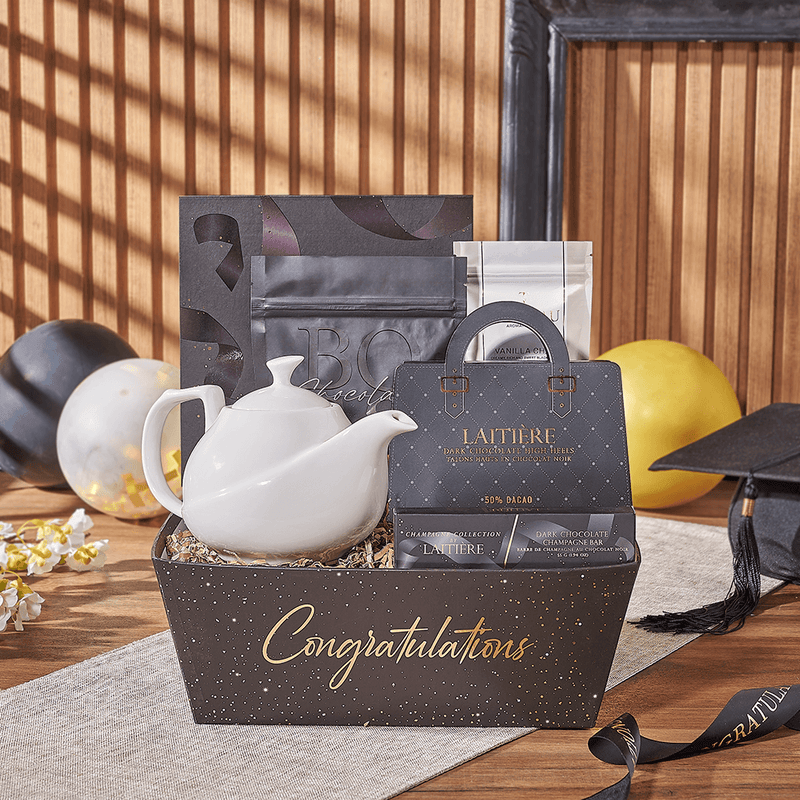 Soothing Tea Graduation Gift, tea gift, tea, graduation gift, graduation, chocolate gift, chocolate, Vancouver delivery
