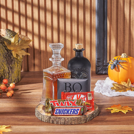 Spirits of Halloween Decanter Gift, liquor gift, liquor, halloween gift, halloween, chocolate gift, chocolate, Vancouver delivery