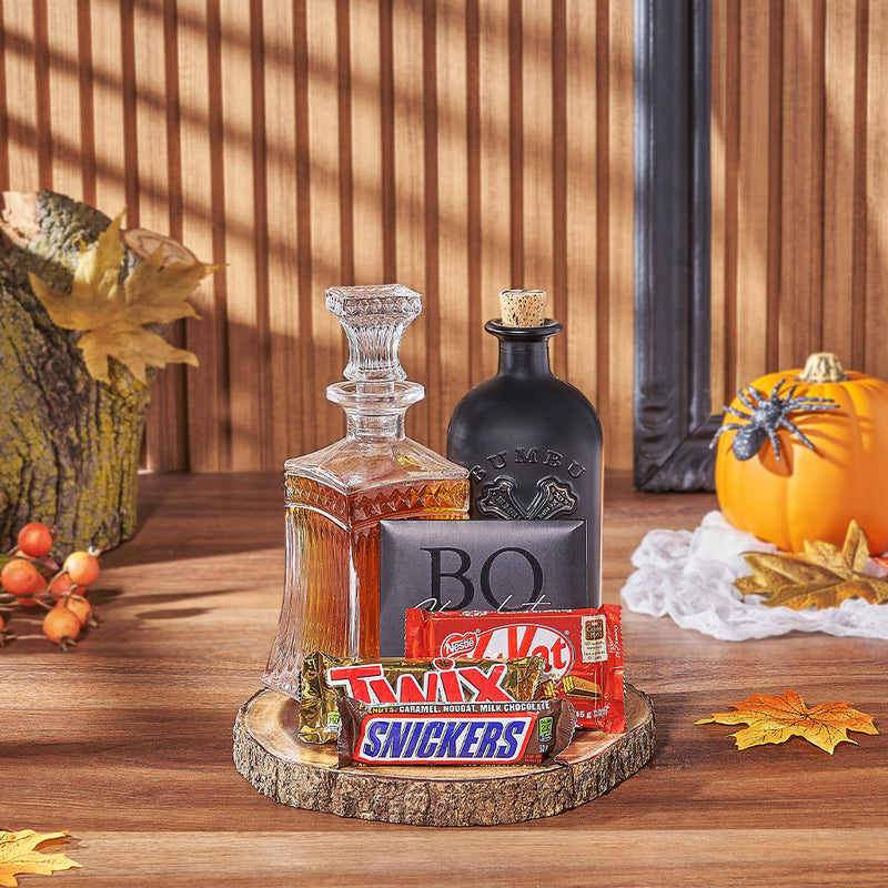 Spirits of Halloween Decanter Gift, liquor gift, liquor, halloween gift, halloween, chocolate gift, chocolate, Vancouver delivery