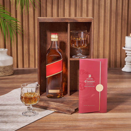 Summerhill Liquor & Treats Basket, liquor gift, liquor, chocolate gift, chocolate, Vancouver delivery
