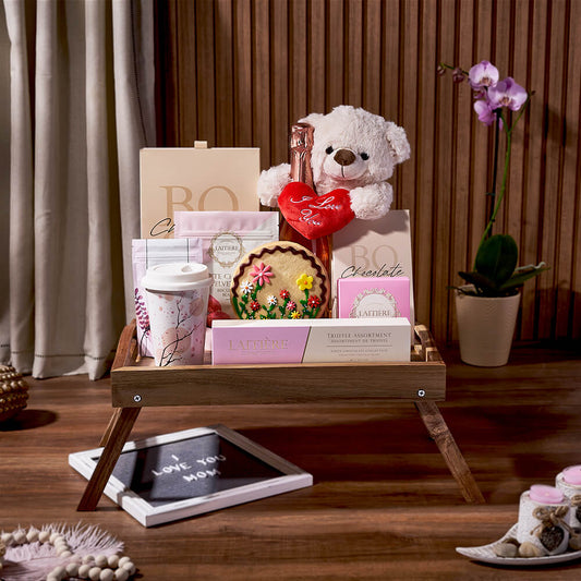 Sunnylea Champagne Gift Basket for Mom from Vancouver Baskets - Gourmet Gift Basket - Vancouver Delivery