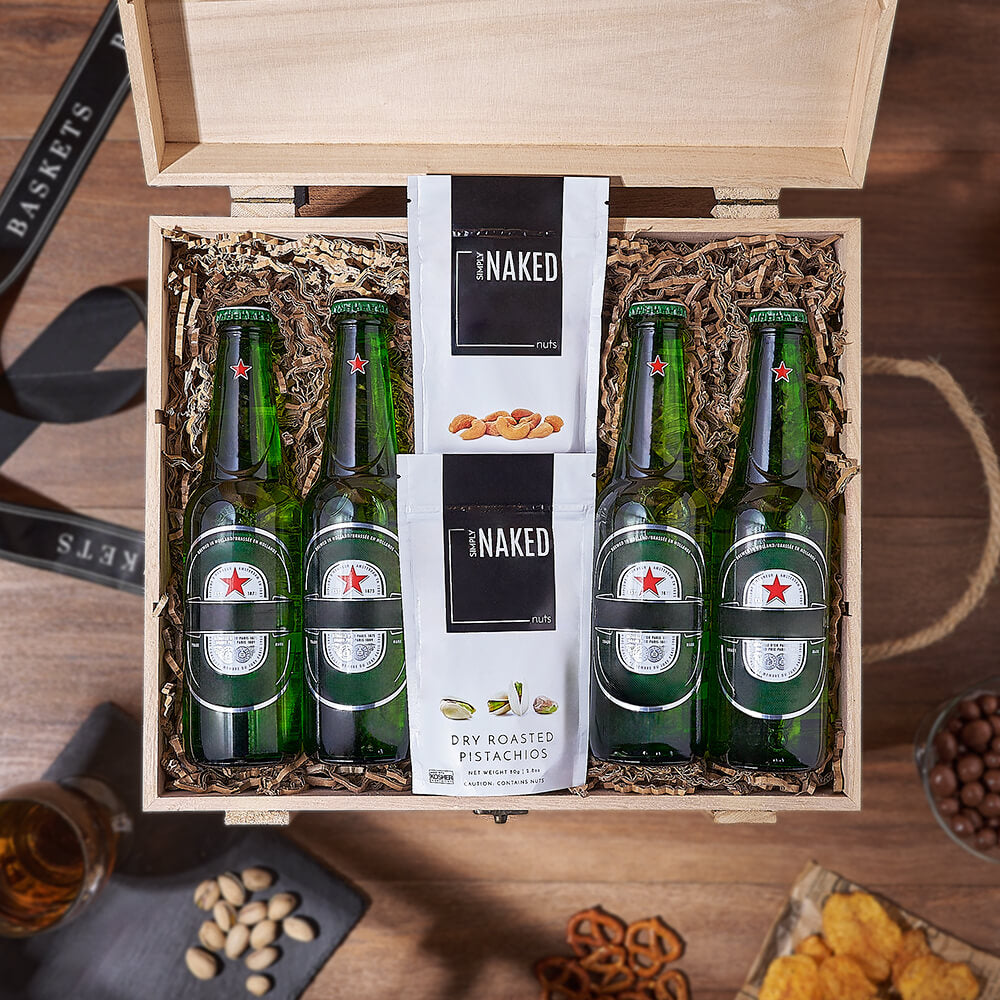 Superb Beer &amp; Nuts Gift Crate, beer gift, beer, nuts gift, nuts, Vancouver delivery