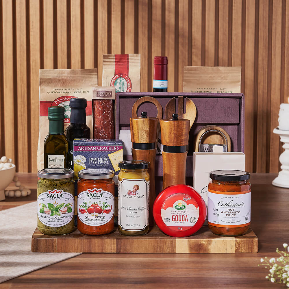 Tantalizing Treats &amp; Wine Set, wine gift, wine, pasta gift, pasta, gourmet gift, gourmet, Vancouver delivery