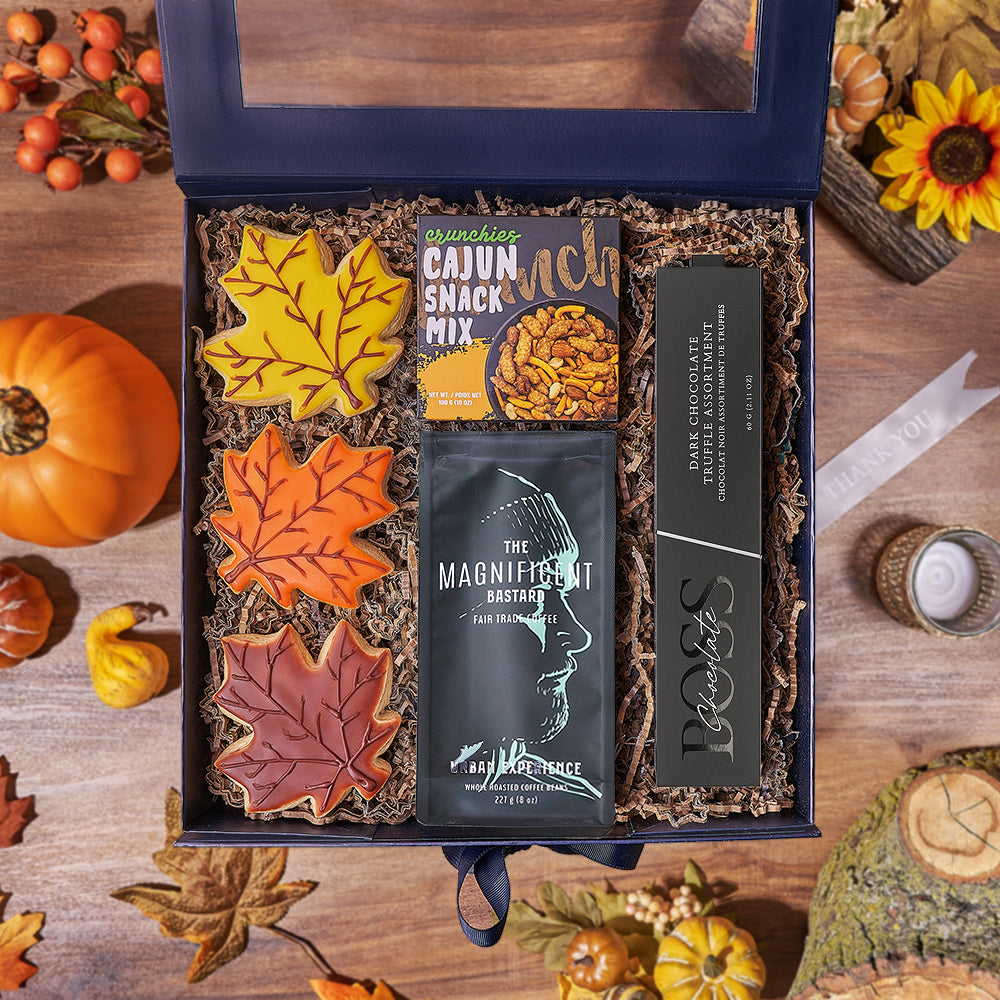 Thanksgiving Coffee &amp; Cookie Gift Box, cookie gift, cookie, coffee gift, coffee, chocolate gift, chocolate, thanksgiving gift, thanksgiving, Vancouver delivery