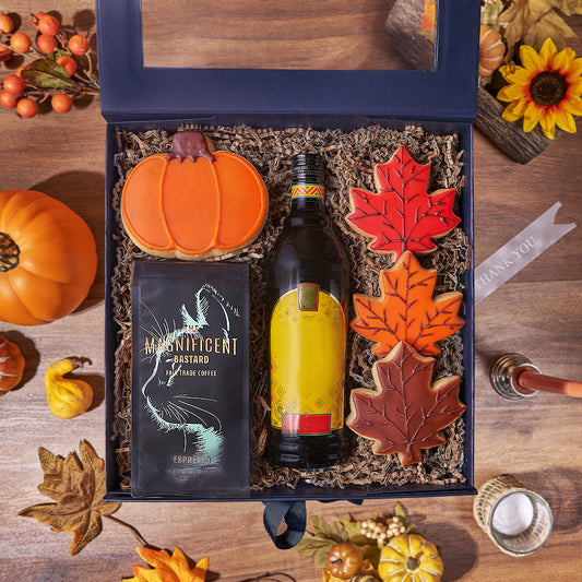 Thanksgiving Spirits & Coffee Gift, coffee gift, coffee, liquor gift, liquor, thanksgiving gift, thanksgiving, cookie gift, cookie, Vancouver delivery