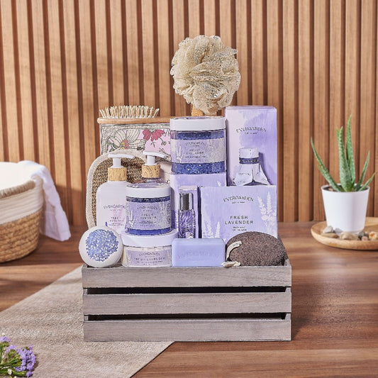 The Ultimate Spa Basket For Her, spa gift, spa, bath & body gift, bath & body, chocolate gift, Vancouver delivery