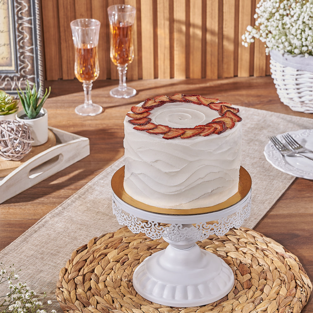 Vegan Vanilla Cake – how the gift is presented