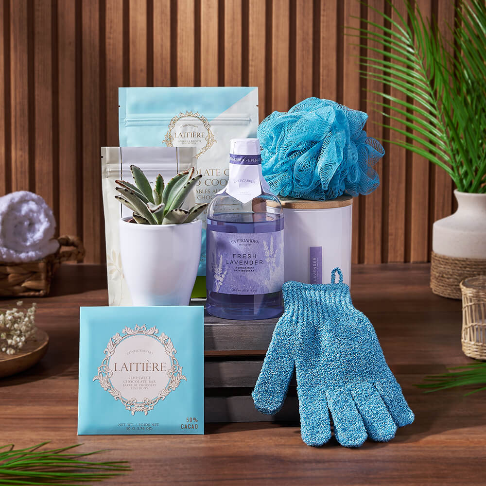 Wonder &amp; Warmth Spa Gift Crate, spa gift, spa, bath &amp; body gift, bath &amp; body, Vancouver delivery