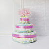 Baby Girl Diaper Cake Gift Set - Vancouver Baskets - Vancouver Baskets Delivery