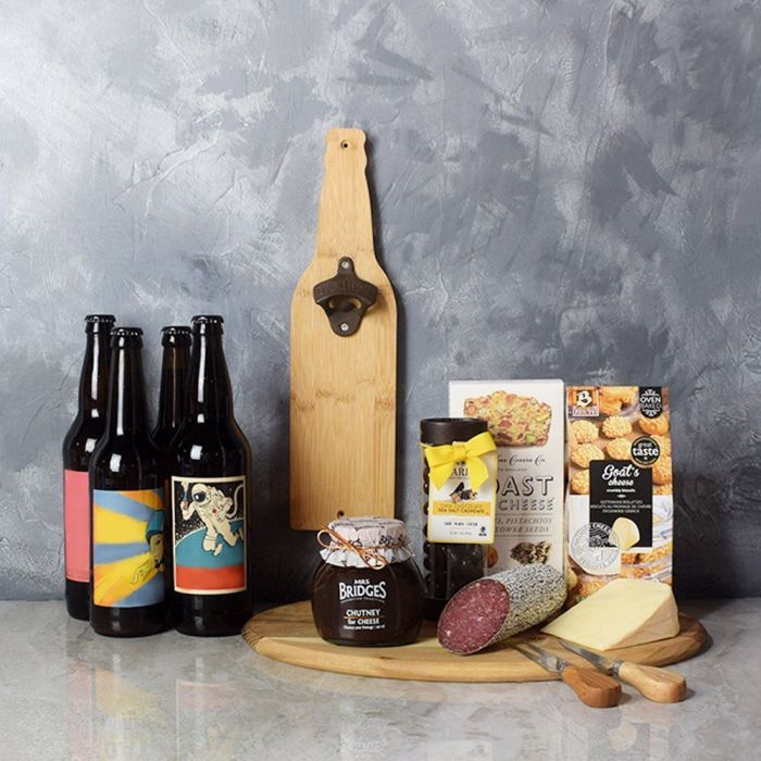 Beer & Cheese Lover's Basket -Vancouver Baskets - Vancouver Baskets Delivery