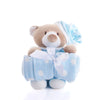 Blue Hugging Blanket Bear from Vancouver Baskets - Vancouver Delivery