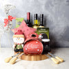 Christmas Cheeseball & Wine Gift Board from Vancouver Baskets - Vancouver Delivery