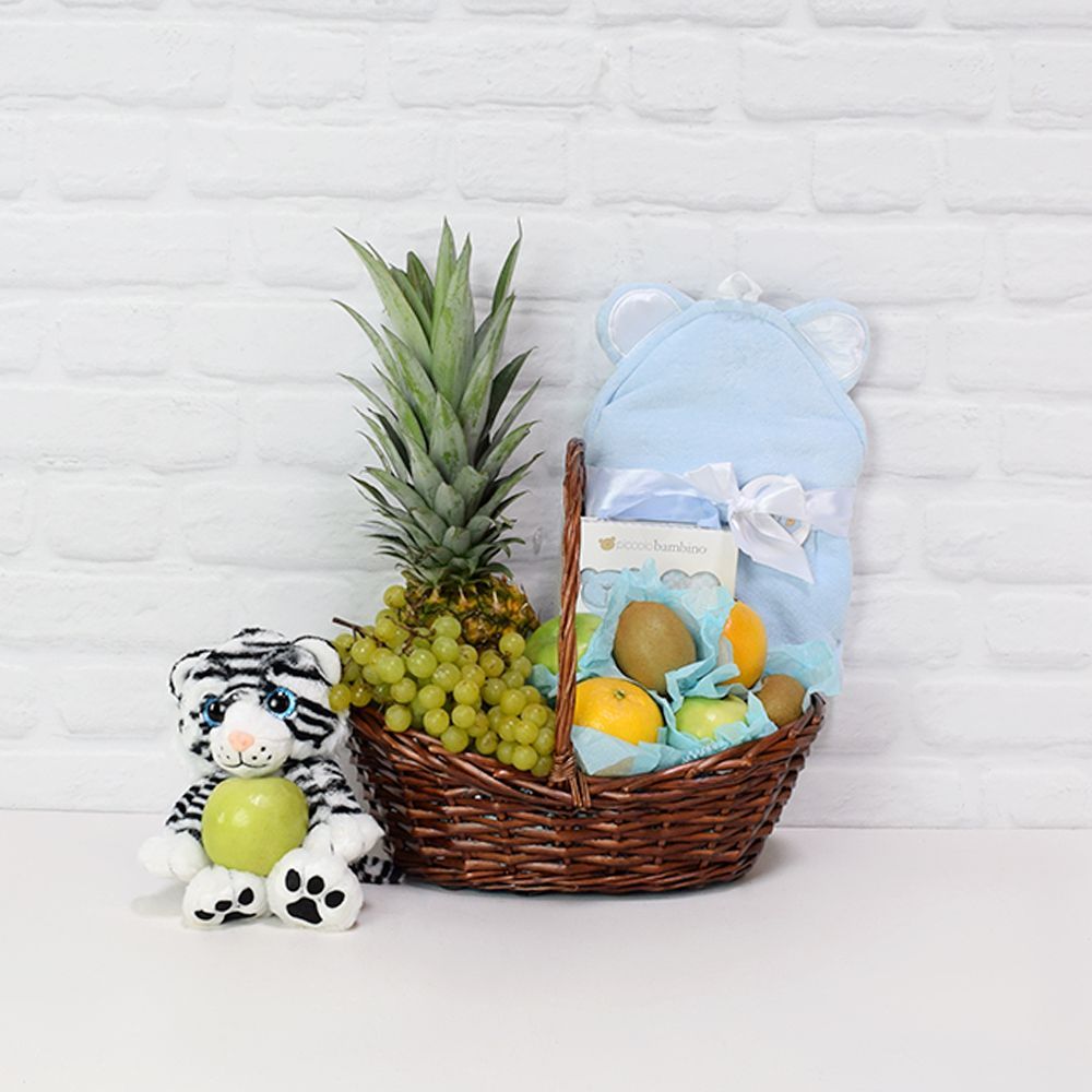Cozy Baby Gift Basket – how the gift is presented