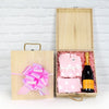 Congratulations On A Baby Girl Crate includes a high-quality outfit for the newborn from Vancouver Baskets - Vancouver Delivery