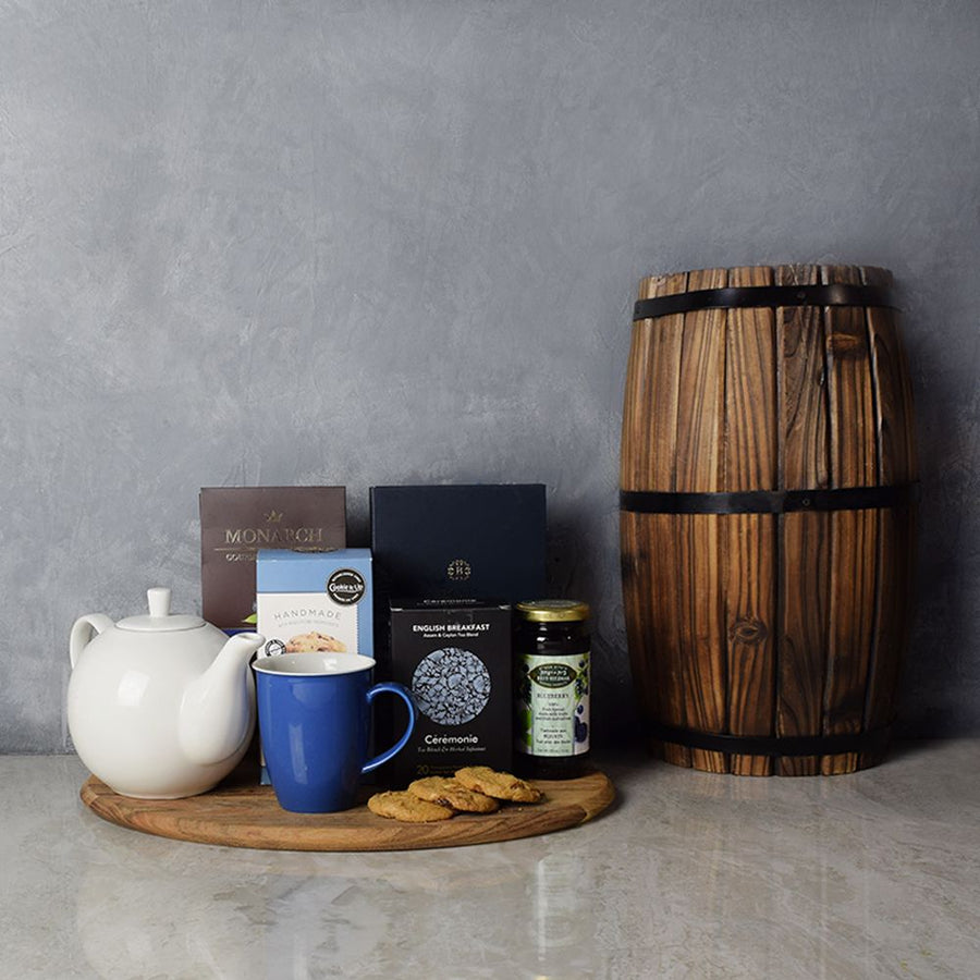 The Cozy Kosher Tea & Chocolate Gift Tray has exactly what your friends, family from Vancouver Baskets - Vancouver Delivery