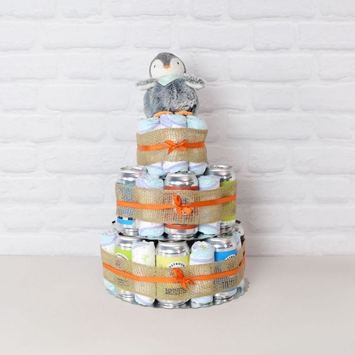 Baby Gift Basket for New Dad – how the gift is presented