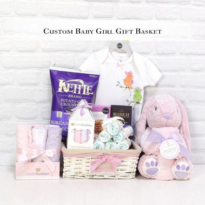 Custom Baby Girl Gift Basket from Vancouver Baskets - Vancouver Delivery