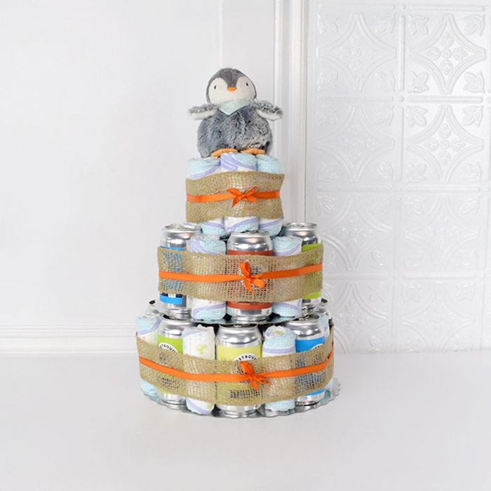 Craft Beer Baby Cake Gift – how the gift is presented